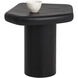 Detti 23.5 X 22 inch Matte Black Outdoor End Table